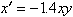 x' = -1.4 xy