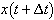 x(t+dt)